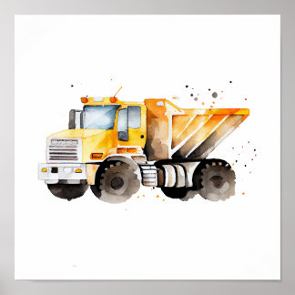 Dump Truck Wall Art