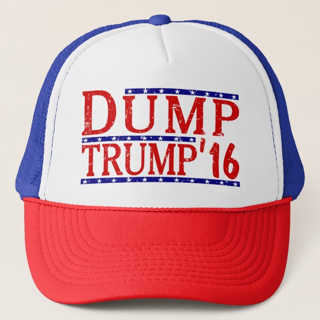 Dump Trump 2016 Trucker Hat (Front)
