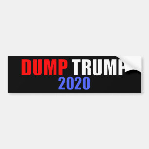 Dump Trump 2020 Anti-Trump Bumper Sticker