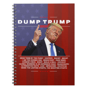 Dump Trump 2020 illustration Notebook