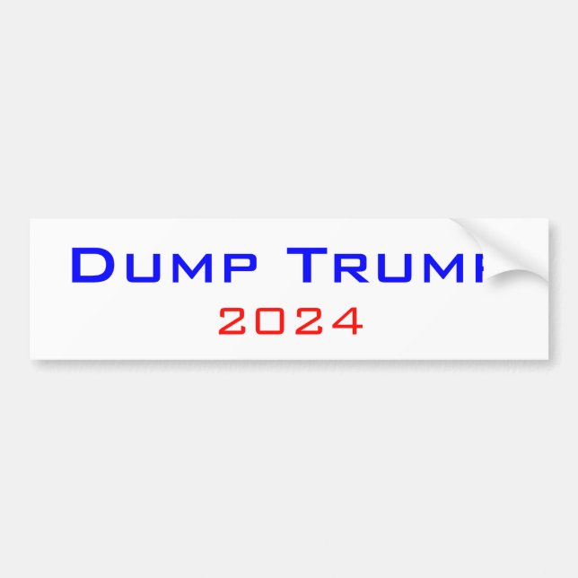 Dump Trump 2024 Bumper Sticker (Front)