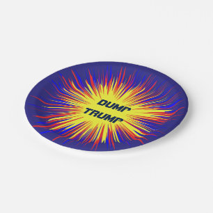 Dump Trump 7 Inch Paper Plate