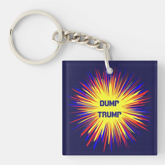 Dump Trump Acrylic Keychain (Front)