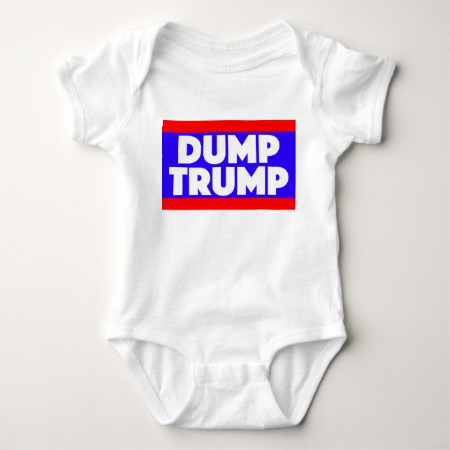 Dump Trump Baby Outfit Bodysuit (Front)