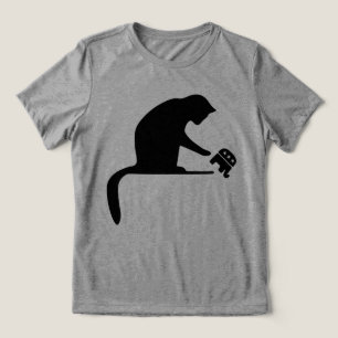 Dump Trump Cat  Tri-Blend Shirt
