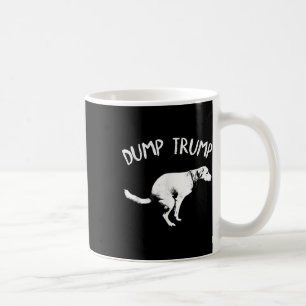 Dump Trump Dog Pooping  Coffee Mug