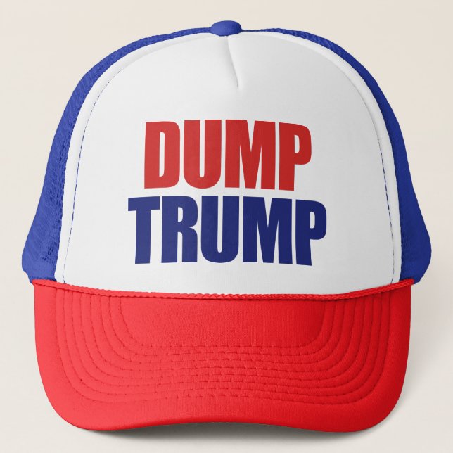 Dump Trump - Impeach President Trump Trucker Hat (Front)