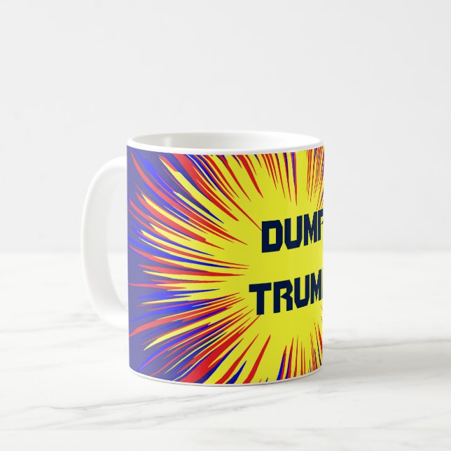 Dump Trump Political Mug (Front Left)