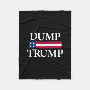 Dump Trump Shirts Black Uni Adult Modern Political Fleece Blanket