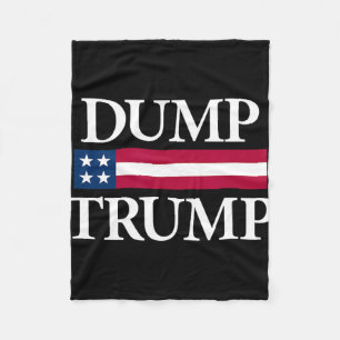 Dump Trump Shirts Black Uni Adult Modern Political Fleece Blanket