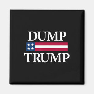 Dump Trump Shirts Black Uni Adult Modern Political Magnet