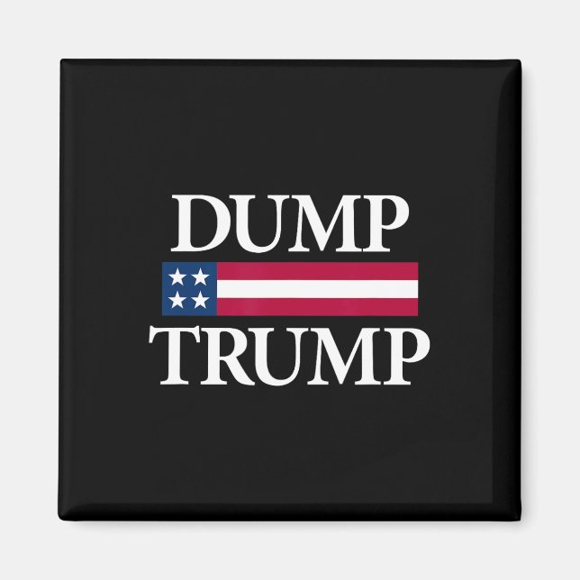 Dump Trump Shirts Black Uni Adult Modern Political Magnet (Front)