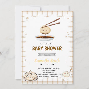 Dumpling Baby Shower Invitation