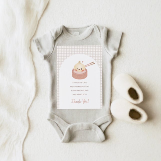 Dumpling Birthday Thank You Card (Creator Uploaded)