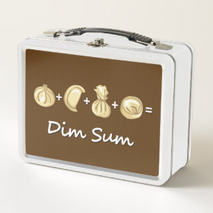 Dumpling + Dumpling + Dumpling  Equals Dim Sum Metal Lunch Box