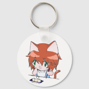 Dumpling Kitten Key Ring