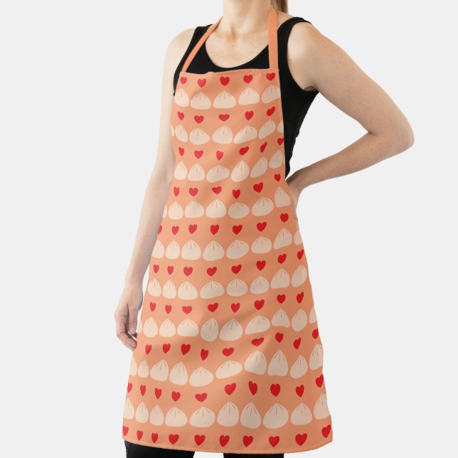 Dumpling Love Cantaloupe Large Apron (Insitu)