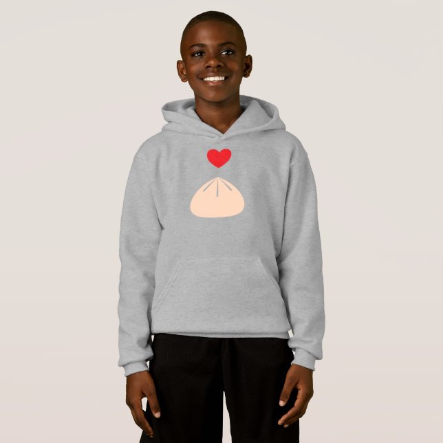 Dumpling Love Kids Unisex Pullover Hoodie (Front Full)