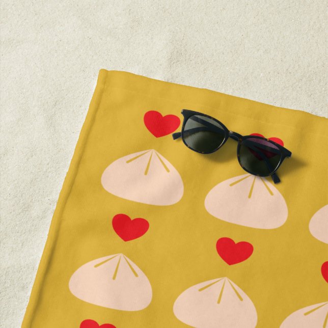 Dumpling Love Longan Beach Towel (In Situ)