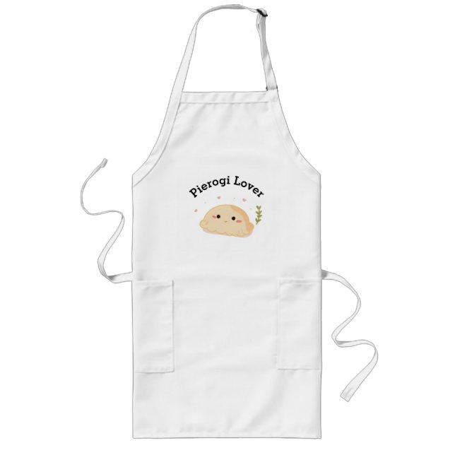 Dumpling Lover Pierogi Lover Long Apron (Front)