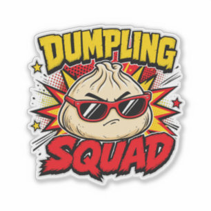 Dumpling Squad Retro Comic Pop Art Foodie Dim Sum