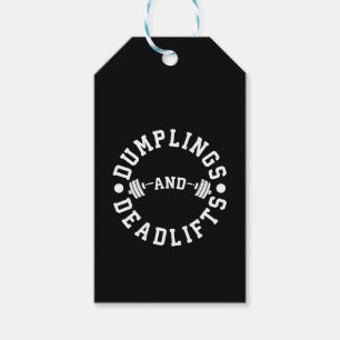 Dumplings and Deadlifts - Funny Workout Gift Tags