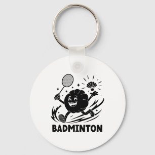Dumplings Play Badminton Chopstick Wrap Cuisine Sp Key Ring