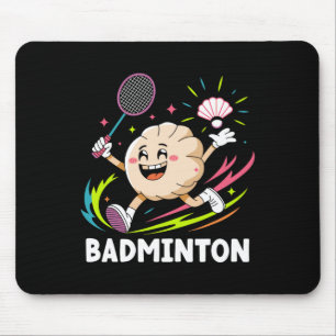 Dumplings Play Badminton Chopstick Wrap Cuisine Sp Mouse Pad