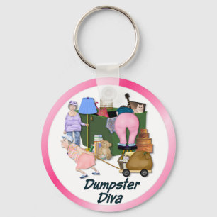 Dumpster Divas Key Ring