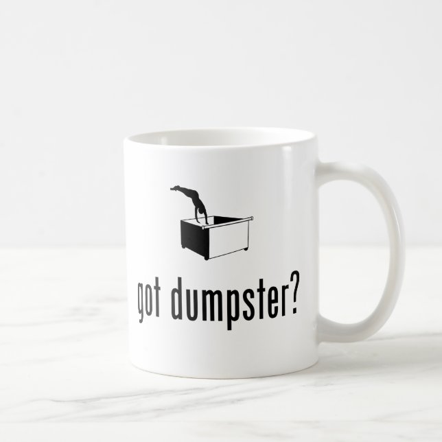 Dumpster Diving Coffee Mug (Right)