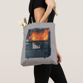 Dumpster Fire - funny hot mess Tote Bag
