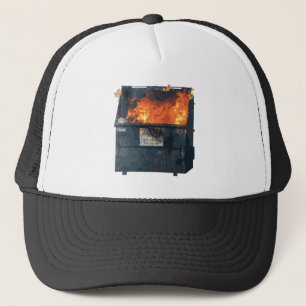 Dumpster Fire - funny hot mess Trucker Hat
