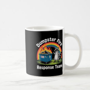 Dumpster Fire Rainbow Racoon Funny Sarcastic Nove Coffee Mug