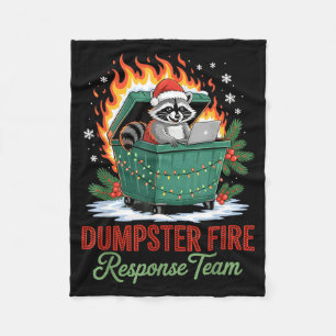 Dumpster Fire Resnse Team Leader Christmas  Fleece Blanket