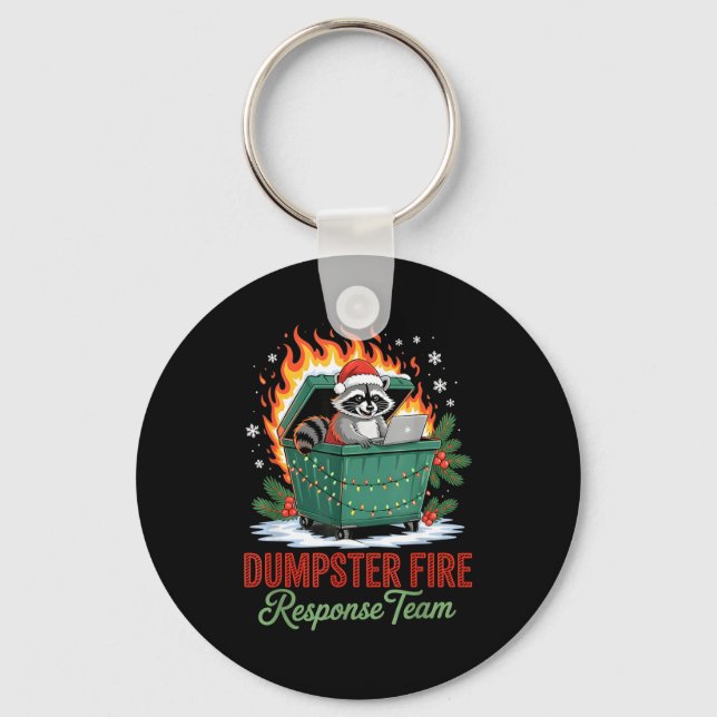 Dumpster Fire Resnse Team Leader Christmas  Key Ring (Front)