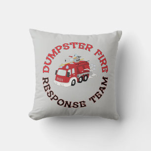 Dumpster Fire Response Team Cushion