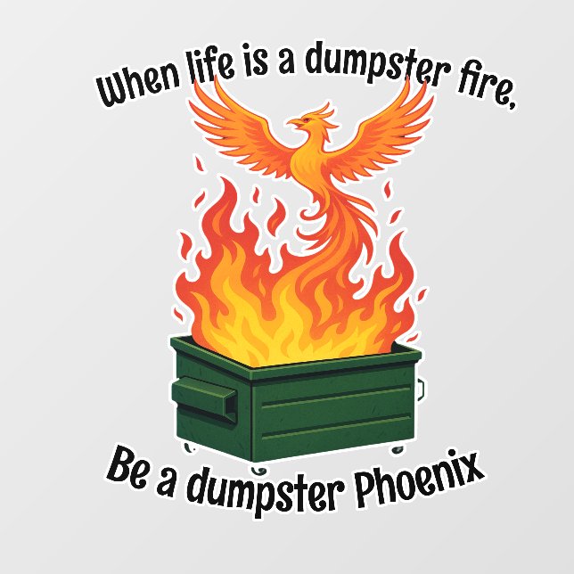 Dumpster Phoenix window decal (Sheet)