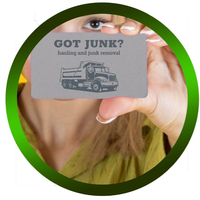 Dumpster Service Hauling Business Card (Dumpster Service Business Cards)