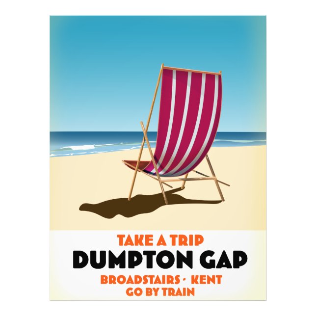 Dumpton Gap Broadstairs Kent seaside poster (Front)