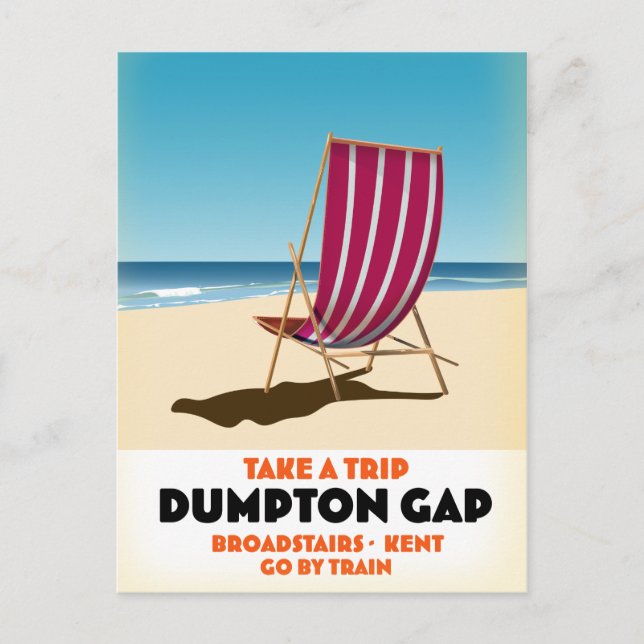 Dumpton Gap Broadstairs Kent seaside poster Postcard (Front)