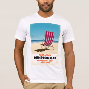 Dumpton Gap Broadstairs Kent seaside poster T-Shirt