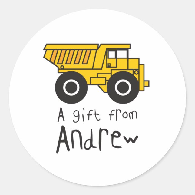 Dumptruck - Andrew Classic Round Sticker (Front)