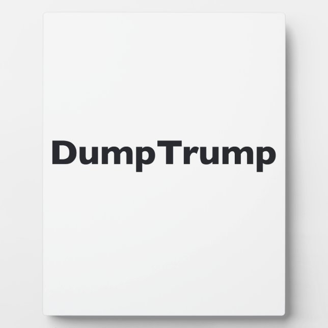 DumpTrump Plaque (Front)