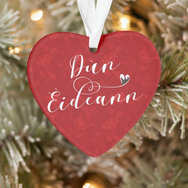 Dùn Èideann Flag Heart, Edinburgh Ornament (Tree)