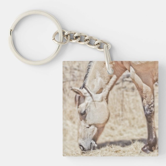 Dun Horse  - Square (single-sided) Key Ring (Front)