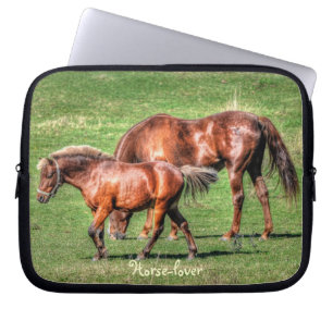 Dun Horses & Field Horse-lover's Device Sleeve
