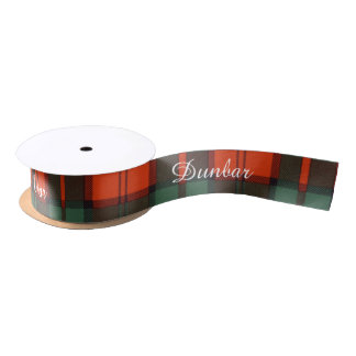 Dunbar clan Plaid Scottish tartan Satin Ribbon