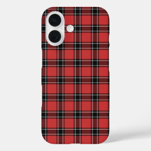 Dunbar District Tartan Red Scottish Plaid iPhone 16 Case