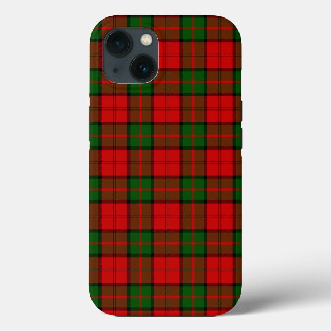 Dunbar tartan red green plaid Case-Mate iPhone case (Back)