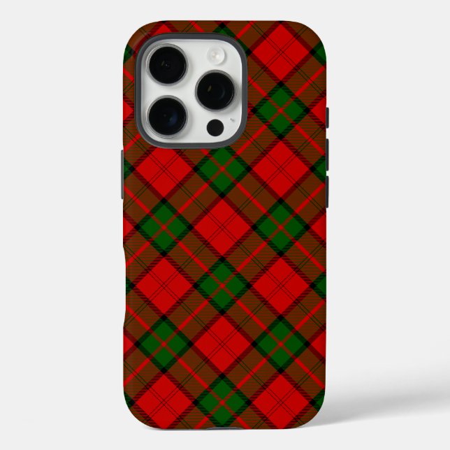 Dunbar tartan red green plaid Case-Mate iPhone case (Back)